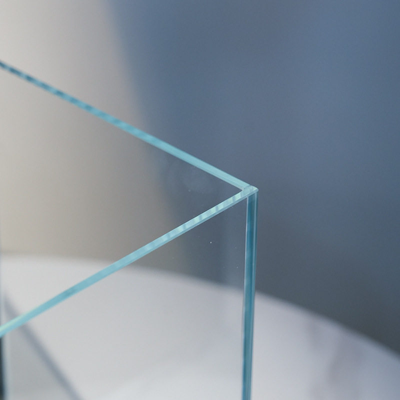 Taopet Ultra-White Glass Desktop Fish Tank Ecological Landscaping Tank Small Mini Ornamental Betta Aquarium Square Tank Bare Tank