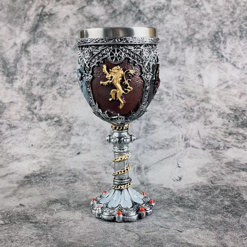 Game of Rights Water Cup Bar Creative 3D Sculpture Personalized Beer Cup Beverage Resin Wine Goblet