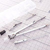 Deli 8604 Compasses Set Engineering Technology Student Drawing Design Tool Metal Texture Drawing Instrument