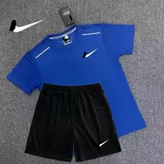 Summer Men's and Women's Sports Quick-Drying Sports Track and Field Training Short-Sleeved Shorts Suit Fitness Running Five-Point Marathon