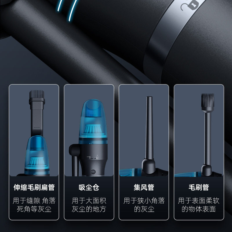 Handheld Blow Suction Dust Collector Small USB Car Household Gap Desktop Hair Dryer Charging Window Sill Keyboard Suction