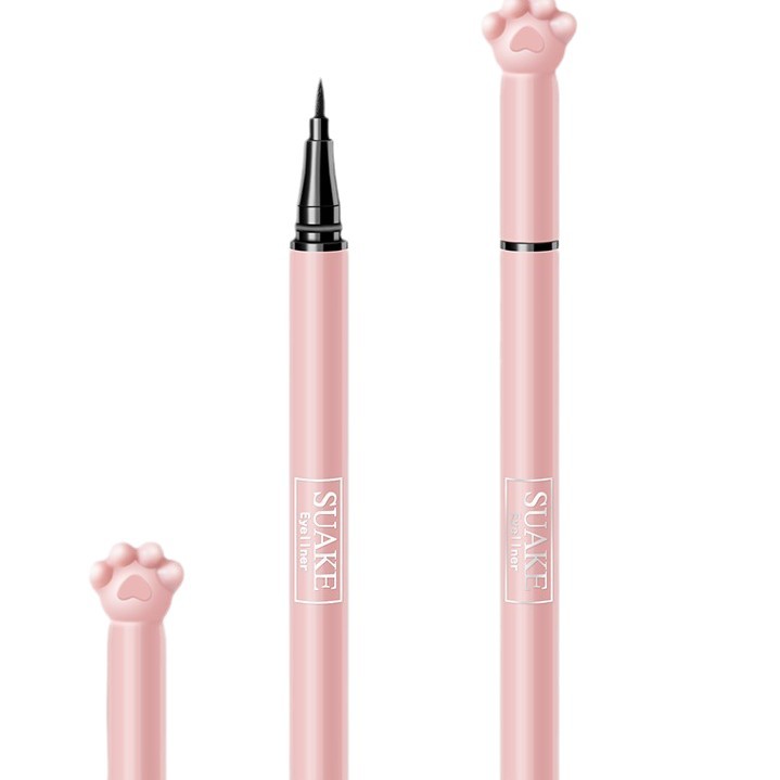 Cross-Border Makeup Suanke Cat Claw Eyeliner Liquid Fine Tip Beginners Not Easy to Smudge Liquid Eyeliner Pen Foreign Trade Model