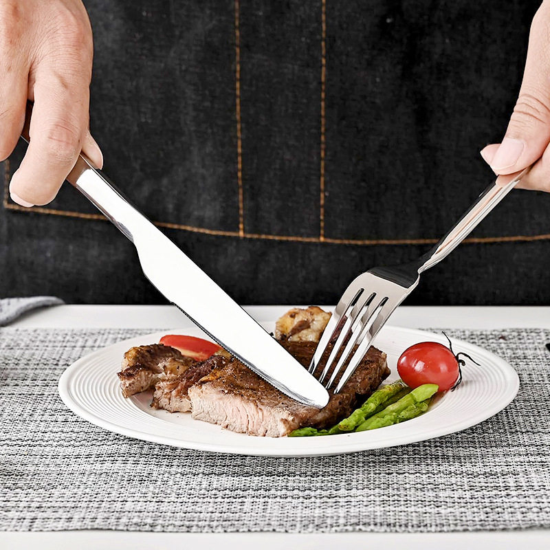 Cross-border stainless steel 20/30/40 piece knife and fork spoon Western tableware steak knife and fork coffee spoon gift box suit