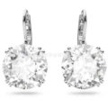 Octopus round white diamond earrings