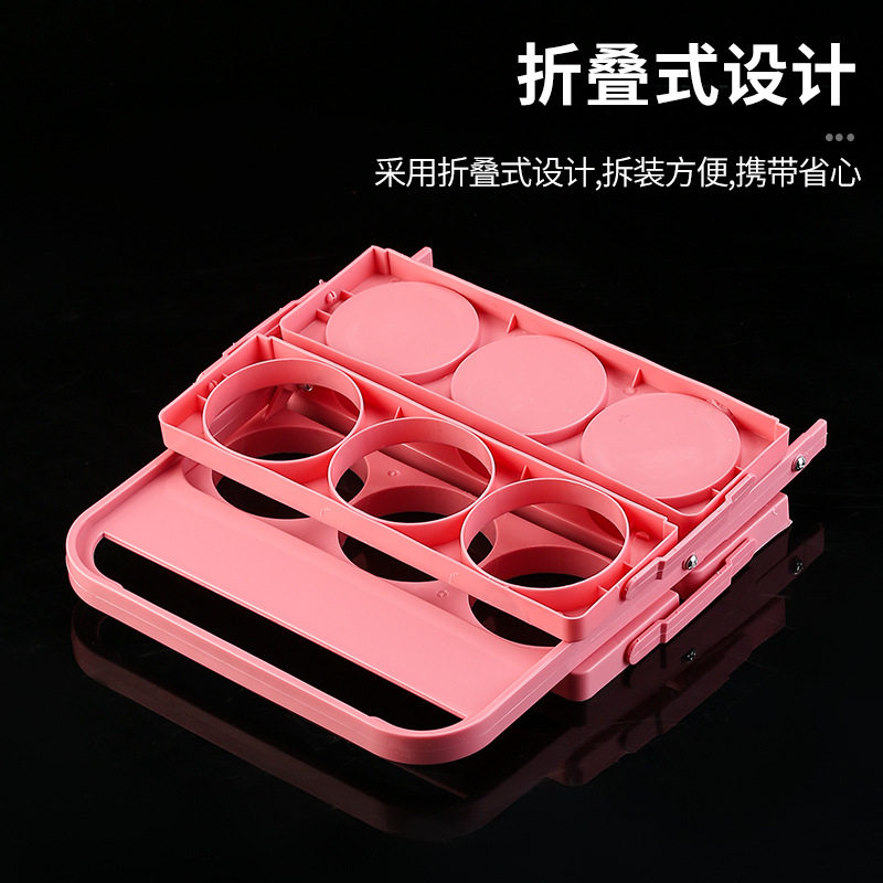 Preferred portable basket plastic KTV wine bottle rack portable six-pack folding beer box bar wine rack wholesale