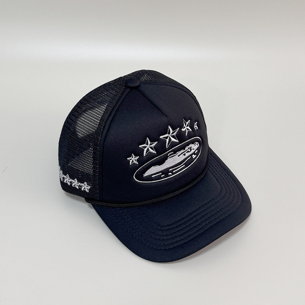 Corteiz CRTZ hat fashion baseball cap five-star color block mesh summer cap all-match truck cap men