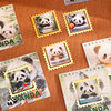 Zoo souvenir cross-border Amazon giant panda metal bookmark suit color creative book holder creative hot sale