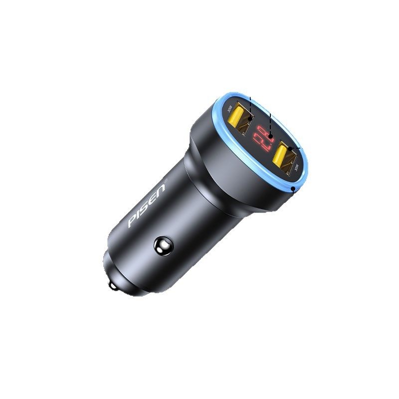 Pinsheng Car Charger Fast Charging Mobile Phone 12V Cigarette Lighter Conversion Plug Car USB One to Two 24 Car Charger