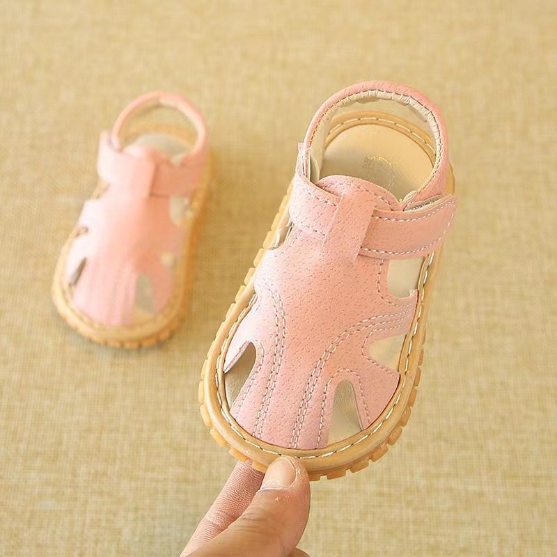 0-2 Years Old Baby Toddler Shoes Soft Sole Boys and Girls Screaming Shoes 2024 Summer Breathable Baby Sandals Comfortable Wholesale