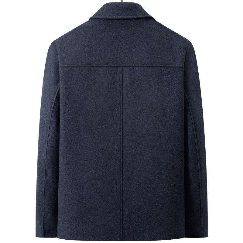 Mens Wool Blend Jacket Thickened Warm Stylish Autumn Winter Outerwear Wholesale Available