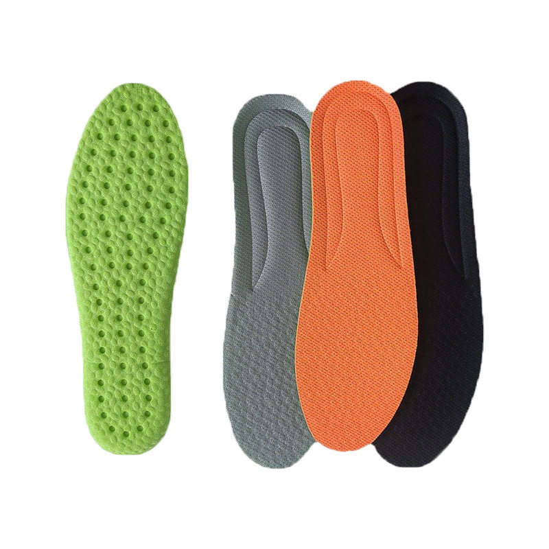 Feeling Moxa Sports Insoles Women's Breathable Sweat Absorbing Sink and Super Soft Men's Popcorn Shock Absorption Boost Military Training