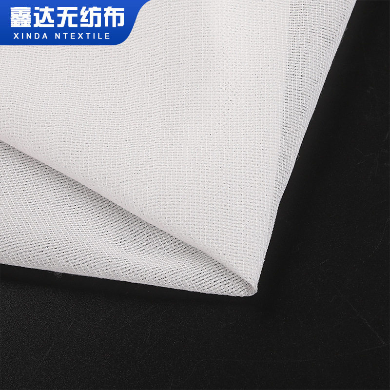 Factory wholesale warp knitted lining clothing accessories adhesive ironing lining composite woven polyester PES rubber spinning lining cloth