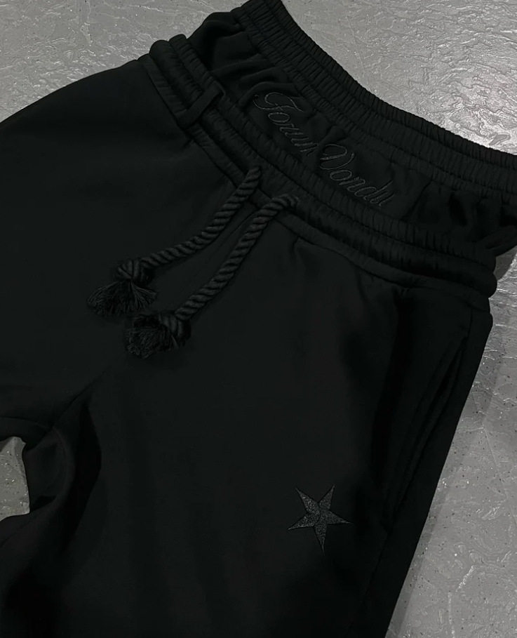 2025 Spring and Autumn New Casual Sports American Printed Casual Pants High Waist Straight Casual Men's Pants