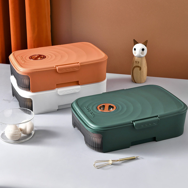 Drawer-Type Storage Box for Eggs, Basket for Refrigerator, Kitchen Egg Tray, Fresh-Keeping Egg Box, Creative Storage