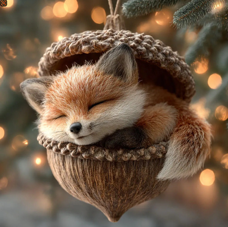 Cross-Border New Chestnut Squirrel Hedgehog Christmas Decorations Christmas Tree Pendant 2D Flat Printing Acrylic Pendant