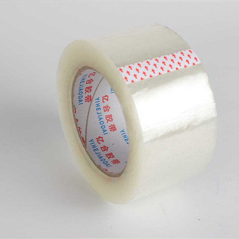 Wholesale Transparent Tape for Packaging, E-Commerce Express Logistics Tape, Whole Box of Wide Tape, Large Roll Sealing Yellow Tape
