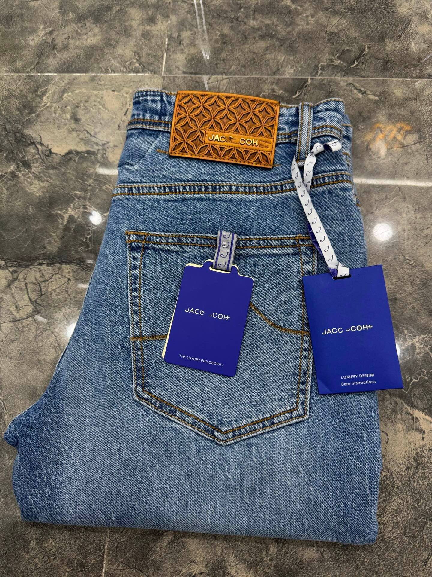 Европейские товары бренда tide JC stretch jeans, весенне-летние новые высококачественные мужские джинсы-слим в стиле ретро JC052 Изображение 1