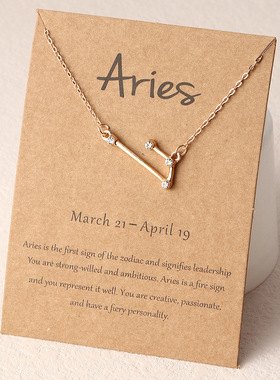 Cross Border Constellation Necklace female clavicle chain