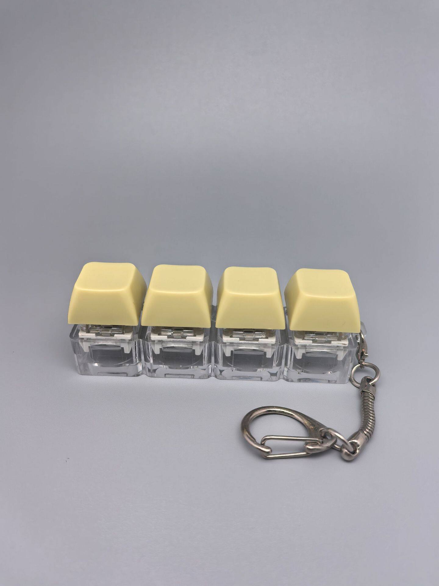 四键马卡龙按键解压玩具钥匙扣键盘办公摸鱼按键解压玩具跨境