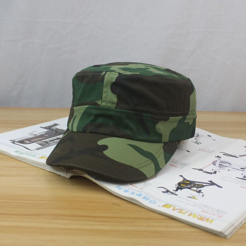 迷彩帽户外运动防晒遮阳帽军训团体活动平顶帽汽修电焊防尘鸭舌帽
