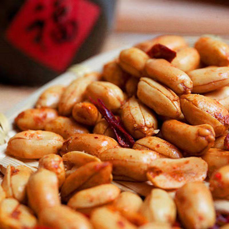 Easy to Eat Wine King Peanuts 10 Bags*70G 130g 200g Spicy Pepper Salt Flavor Casual Snacks