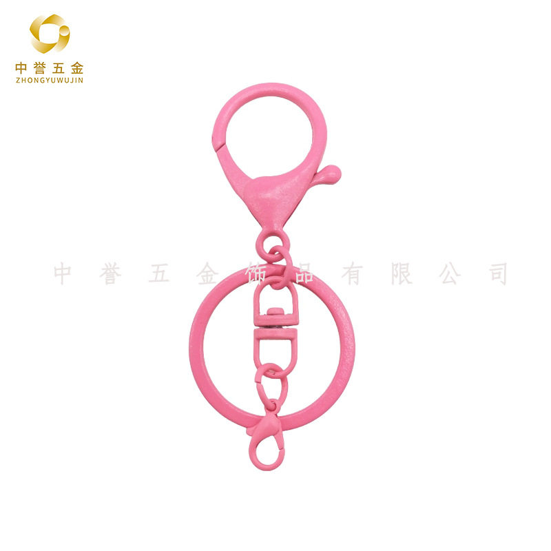 Color paint zinc alloy lobster clasp 8 word 3 piece set DIY jewelry buckle accessories toy hook key chain 3 piece set