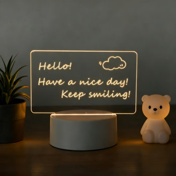 Led Light Note Board USB Desktop Luminous Handwriting Board Acrylic Light Creative Gift Message Painting Night Light