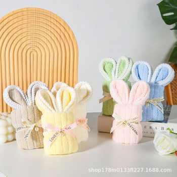 Creative Small Gift Little Rabbit Hand Gift Towel Wedding Shop Wedding Candy Wedding Supplies Bridesmaid Wedding Gift Full Moon Gift
