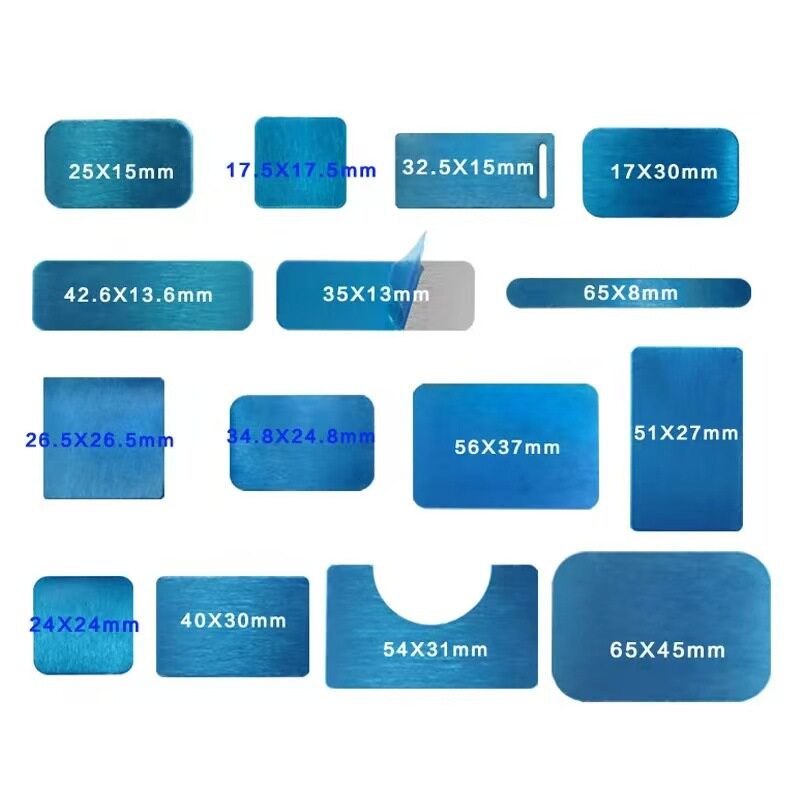 批发各种方形不锈铁片家用磁性车载支架引磁铁片磁铁吸附手机支架