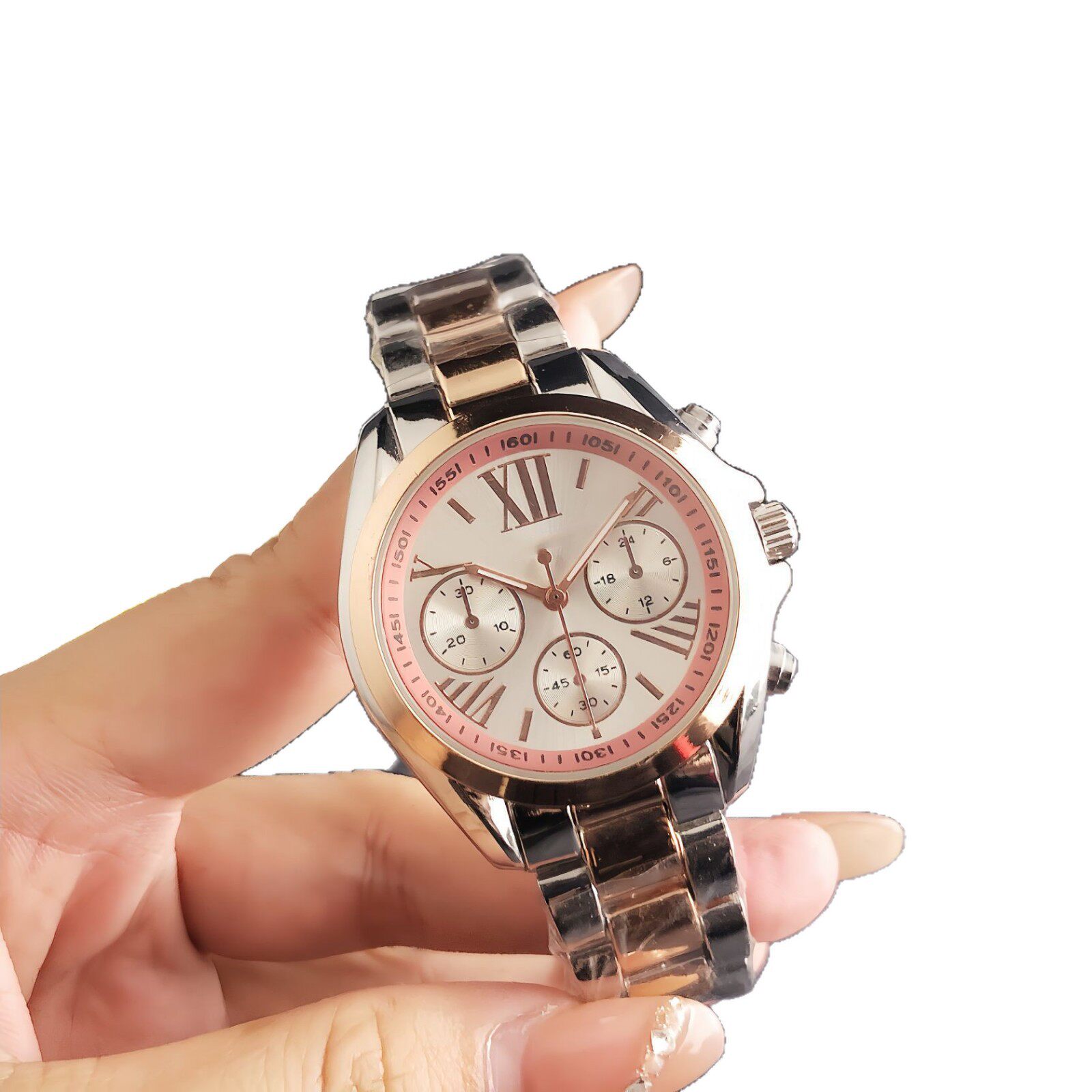 Foreign Trade Brand Women's Watch, Fashionable and Simple Alloy Watch with Diamonds, Fashion Quartz, Manufacturer Wholesale, Large Dial, Versatile Style