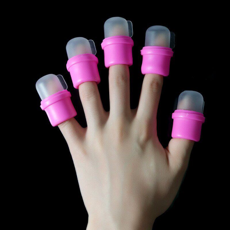 Manicure Tools Silicone Nail Polish Remover Set Nail Polish Remover Nail Polish Gel Phototherapy Nail Polish Remover Finger Cot Nail Polish Remover Finger Cot 10 Pieces