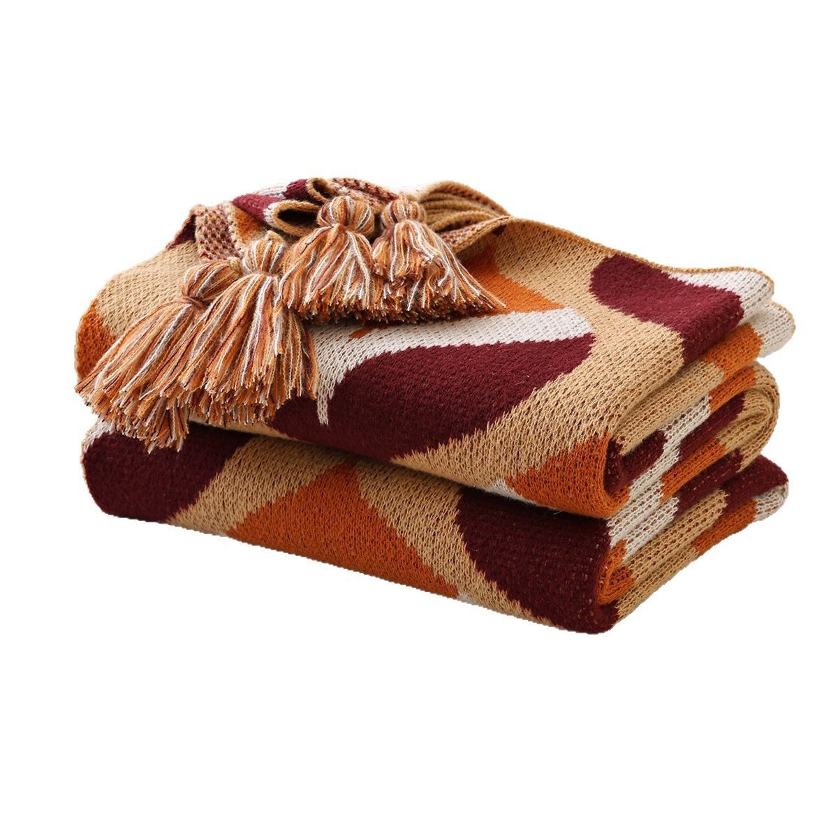 Bohemian Style Knitted Blanket New Cross-Border Amazon E-Commerce Popular Line Blanket Office Nap Blanket