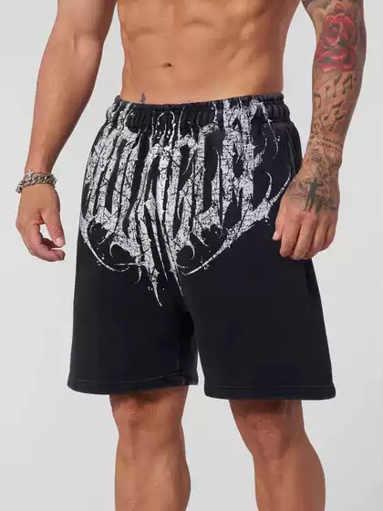 YOUNGLA Men's Printed Cotton Athletic Workout Shorts Summer Casual Basketball Running Mid-Length Shorts Trendy