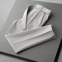American Long Pants Men's Spring and Summer Cropped Pants Men's Business Cropped Pants Casual Dress Slim-fit Straight Pants Men