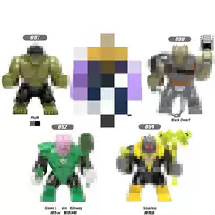 Xinhong X160/890/892/887 Superhero Hulk Children's Educational Assembled Building Block Doll Toy