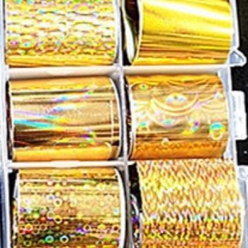 Nail Art 10 star paper nail paste Star Transfer paper laser nail paste Star Transfer paper set 2.5 wide