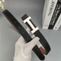Black silver buckle