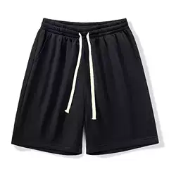 Shorts Men's Summer Trendy Loose Solid Color All-match Casual Sports Pants plus size Thin Ins Hong Kong Style Pants