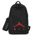 Black with red label