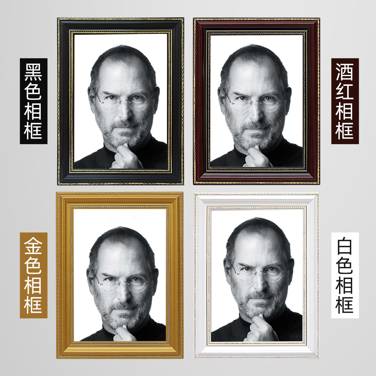 Solid Wood Photo Frame Asymmetrical Frame for the Elderly Photo Frame 12inch A4 Photo Wall Hanging Table Image Photo Frame Photo Production