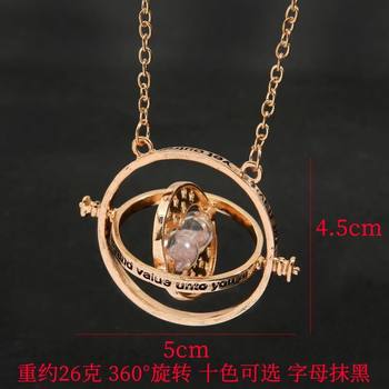 European and American Cross-Border Time Converter with the Same Hourglass Necklace Sweater Chain Factory Direct Supply Wholesale