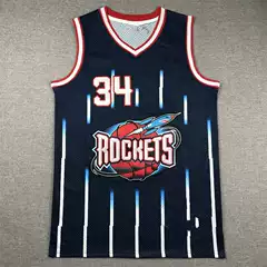 MN Vintage Basketball Jersey Rockets #34 Hakeem Olajuwon Retro Tank Top
