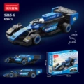 F1 pull back car blue 1 [69 particles]