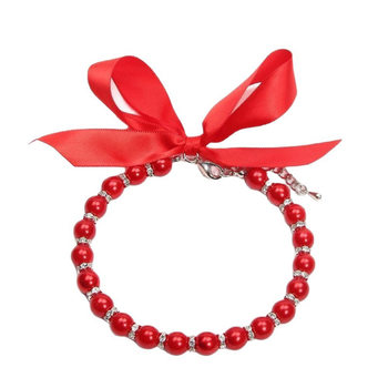 Pearl Necklace Pet Collar Cross-Border E-Commerce Amazon Shiny Rhinestone Accessories Pet Supplies Cat and Dog Accessories