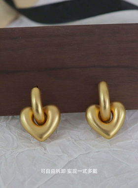 多种戴法时尚简约新款爱心项链女轻奢小众气质百搭复古设计锁骨链