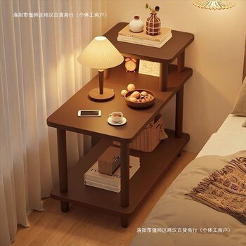 2025 New Room Bedside Storage Rack Next to the Sofa Mini Coffee Table Side Storage Balcony Small Square Table Bedside Table