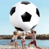 Cross-border Transparent Sequins Eco-friendly PVC Color Outdoor Seaside Water Play Toy Children's Inflatable Football Beach Ball