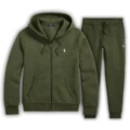 Zipper suit military green white label
