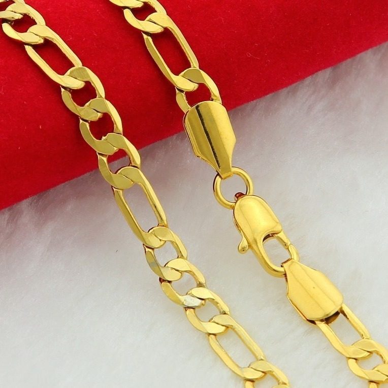 Three-To-One Ferrero Necklace for Men, Gold High-Quality Imitation Gold Necklace Jp020, Gold-Plated, Direct from the Manufacturer