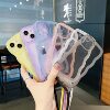 Candy Color Wavy Edge Crossbody Lanyard Suitable for Iphone17 Mobile Phone Case Apple 16E Fine Hole Silicone S25 Soft